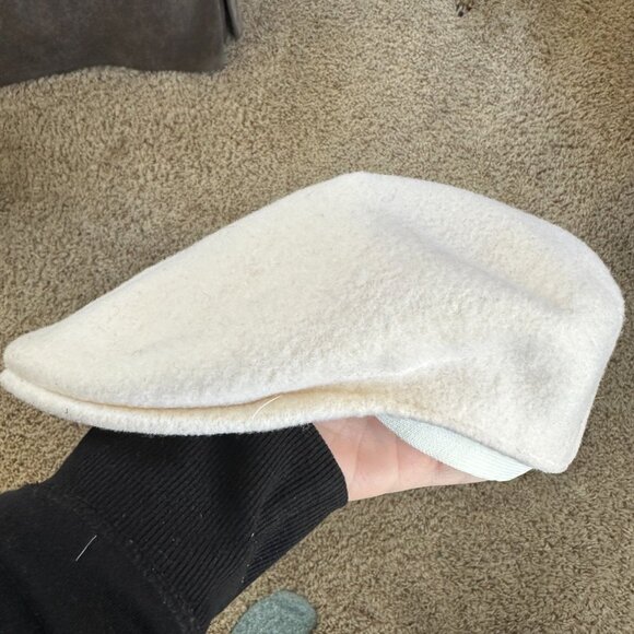 Kangol Old Course St. Andrews Ivory Flat Cap Wool Blend Golf Hat Vintage - Picture 3 of 10